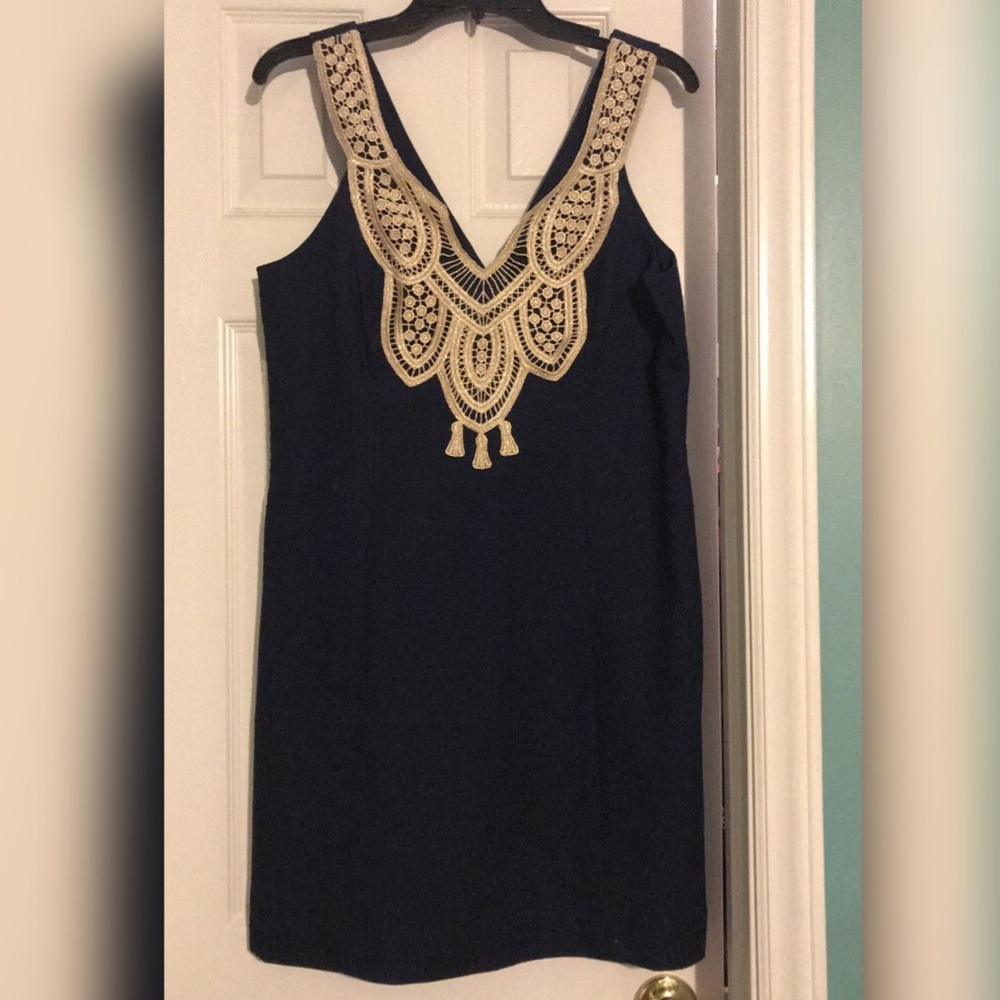 Lilly Pulitzer Navy Largo Shift Dress